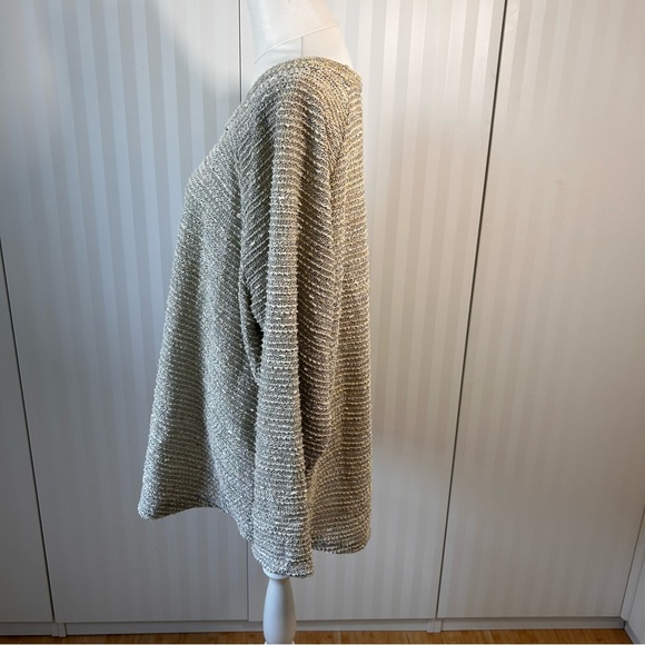NWT by design cream gray long sleeve sweater Size 3X - Picture 4 of 11